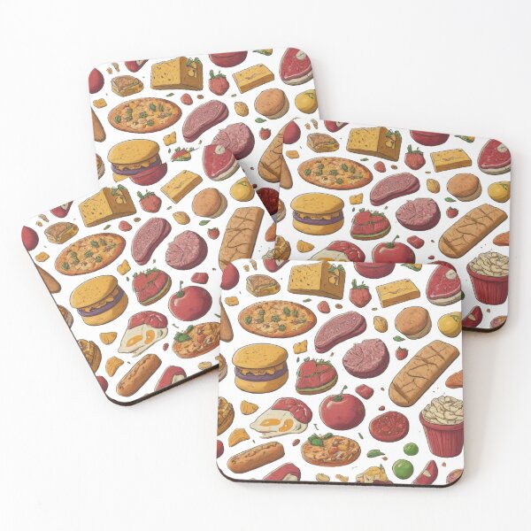 Item preview, Charming Food Pattern: Delicious and Fun Design designed and sold by CanvasWhimsy.