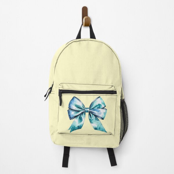 Item preview, Coquette bow turquoise watercolor designed and sold by LiluGross.