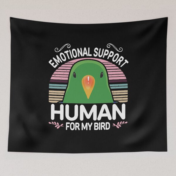 Item preview, Male Eclectus Parrot Emotional Support Human designed and sold by Clara Hollins.