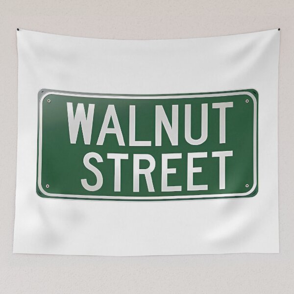 Item preview, Classic Walnut Street Sign designed and sold by magicalshops.