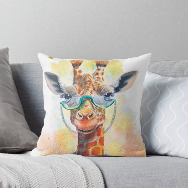 Item preview, Giraffe doctor with glasses and stethoscope designed and sold by MarieLeRiz-Art.