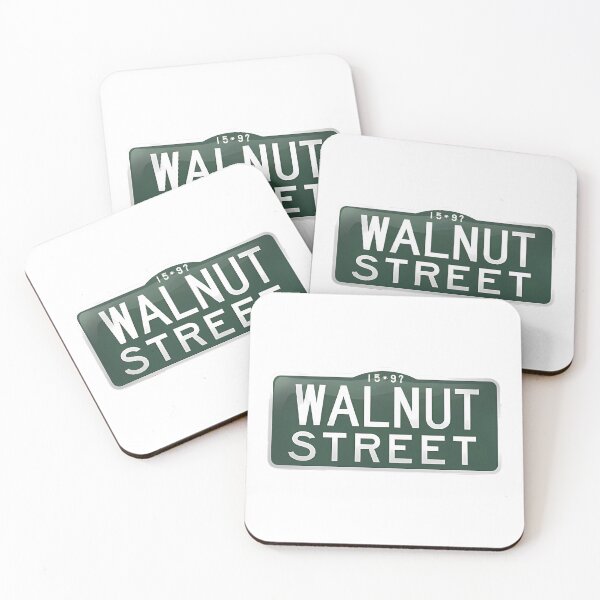 Item preview, Simple Walnut Street Sign - Suburban and Urban Street Identification designed and sold by magicalshops.