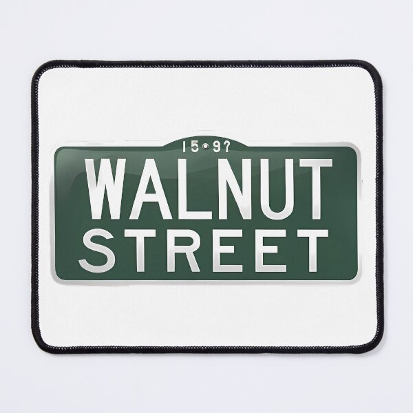 Item preview, Simple Walnut Street Sign - Suburban and Urban Street Identification designed and sold by magicalshops.