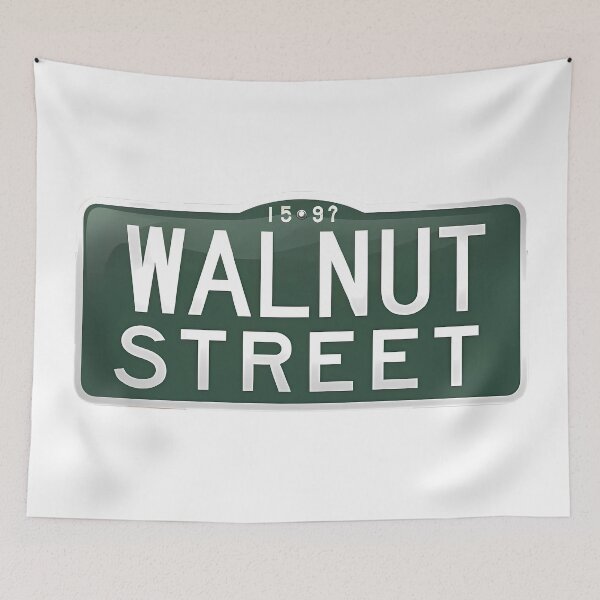 Item preview, Simple Walnut Street Sign - Suburban and Urban Street Identification designed and sold by magicalshops.
