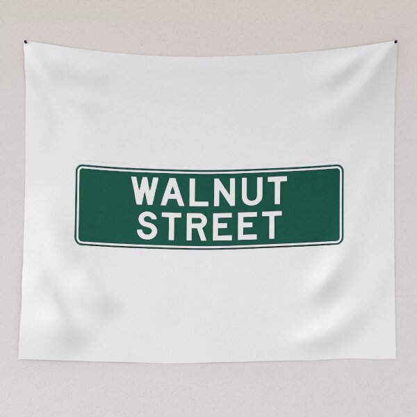 Item preview, Walnut Street Sign - Standard Urban and Residential Road Signage designed and sold by magicalshops.