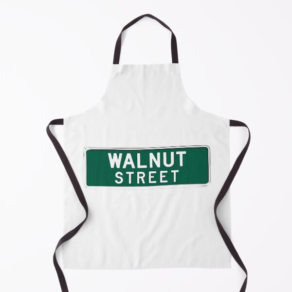Item preview, Modern Walnut Street Sign - Clean Design for City and Town Navigation designed and sold by magicalshops.