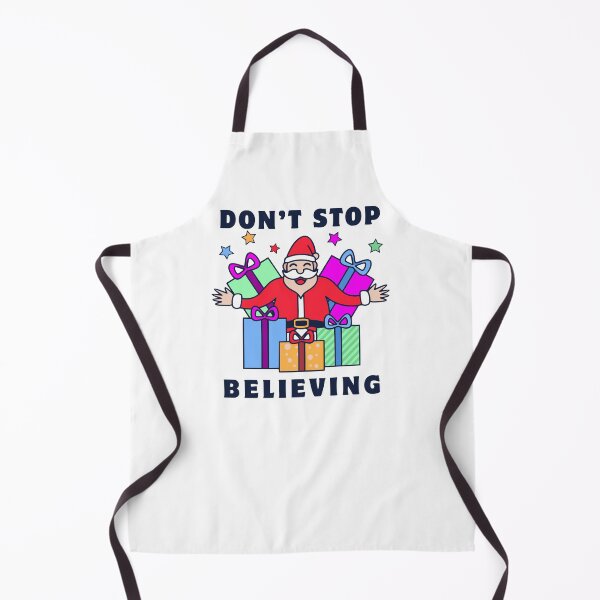 Item preview, Don't Stop Believing Santa with Gifts designed and sold by AleksaDesignMTL.