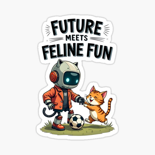Item preview, Future Meets Feline Fun designed and sold by Dazzle-Sizzle.