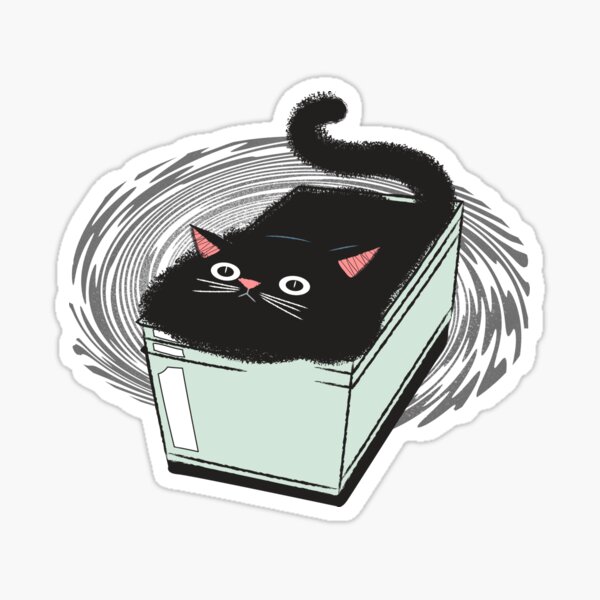 Item preview, Cute Cat in Small Tight Box designed and sold by TrendyHendyLTD.