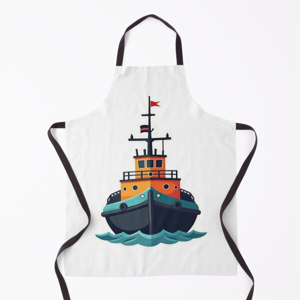 Item preview, Tugboat Print Minimalist Wall Art for Kids designed and sold by ArtfullyRooted.