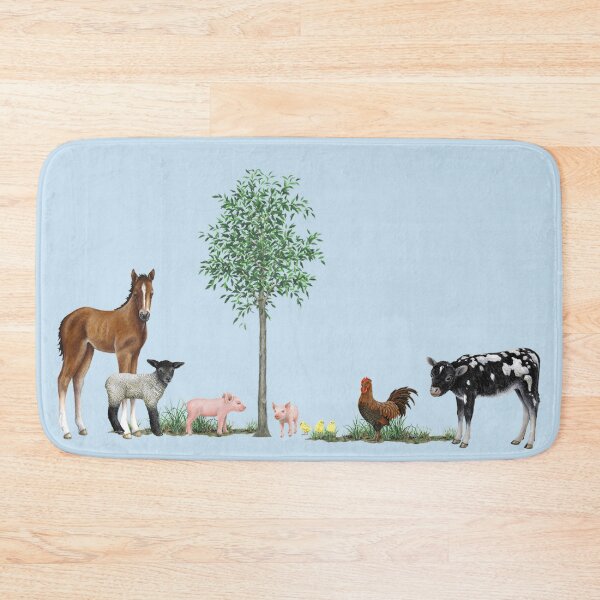 Item preview, Baby farm animals around a baby tree. designed and sold by claireseyeview.