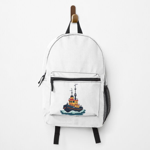 Item preview, Tugboat Cartoon for Kids designed and sold by ArtfullyRooted.