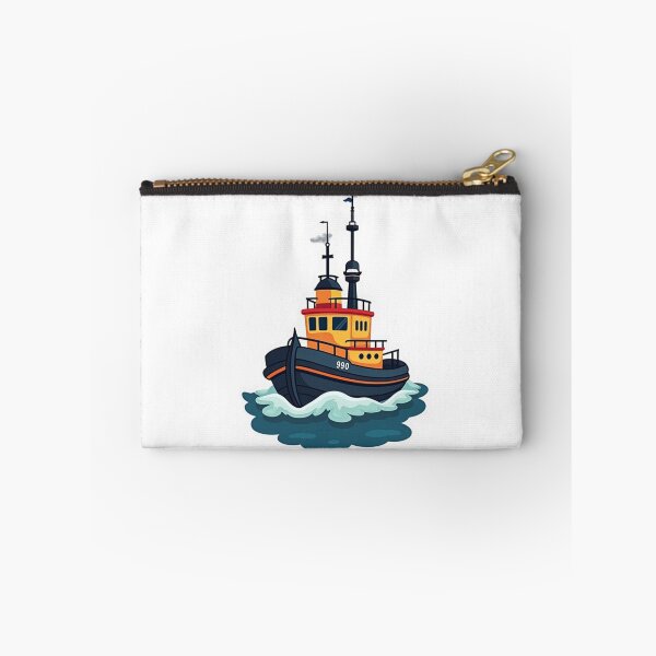 Item preview, Tugboat Cartoon for Kids designed and sold by ArtfullyRooted.