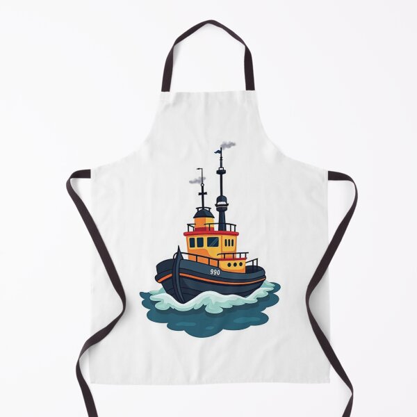 Item preview, Tugboat Cartoon for Kids designed and sold by ArtfullyRooted.