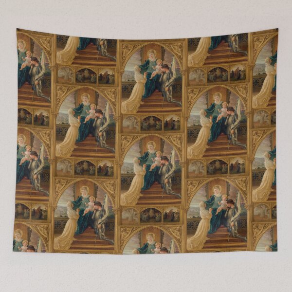Item preview, Madonna and Child Seated Between St. Genevieve and Joan Of Arc by Élisabeth Sonrel designed and sold by TeeARTHY.