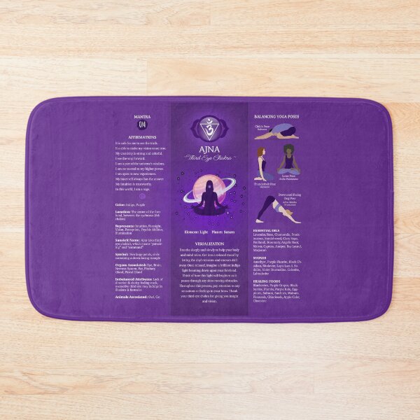 Item preview, Third Eye Chakra Balancing Poster Chart - 87 designed and sold by chakraplaza.