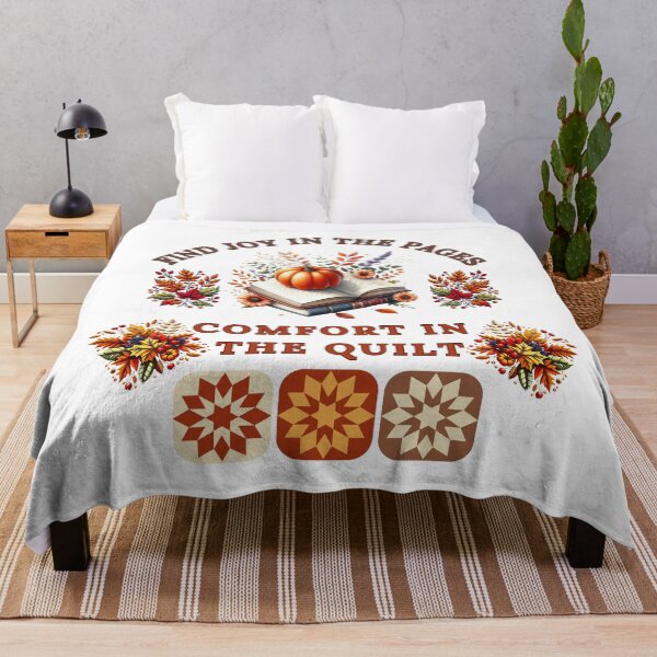 Item preview, Quilt And Reading Shirt For Book Lovers Quilt  designed and sold by Wiss2Arts.