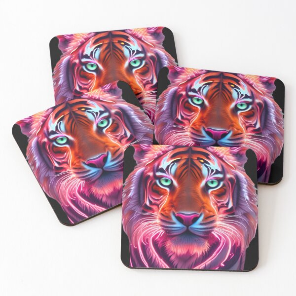 Item preview, Neon Tiger Head designed and sold by MatrixTattoo.
