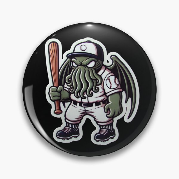 Item preview, Cthulhu Baseball Player designed and sold by PinUpPizzazz.