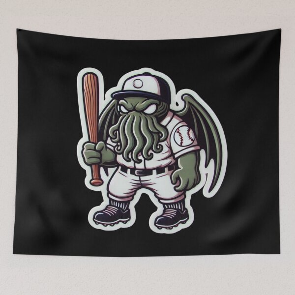 Item preview, Cthulhu Baseball Player designed and sold by PinUpPizzazz.