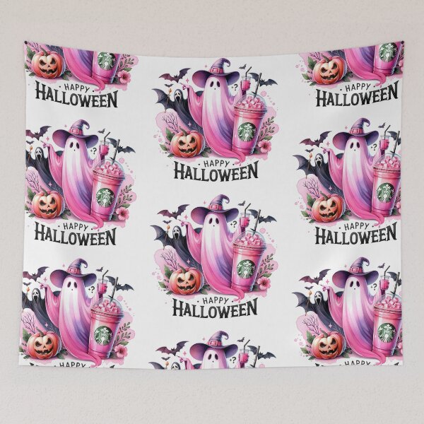 Item preview, Cute but Spooky Halloween ghost and bats sticker and more designed and sold by CRandRRstickers.