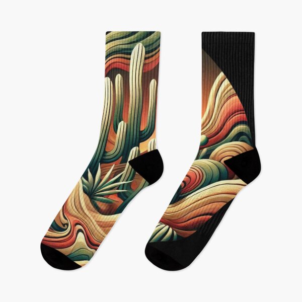 Item preview, Desert Cactus at Sunset Abstract Design designed and sold by TribalioDesigns.