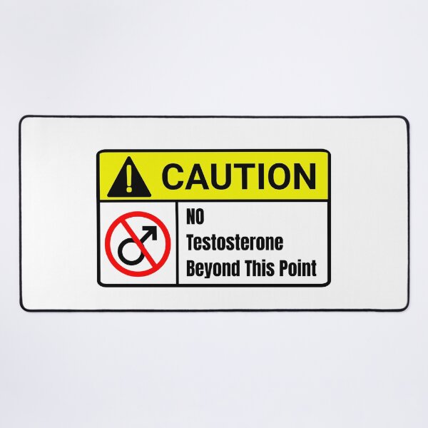 Item preview, No Testosterone Beyond This Point designed and sold by S4G Tees.