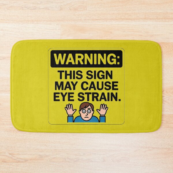 Item preview, High Eye Strain Alert: Humorous Warning Design designed and sold by magicalshops.