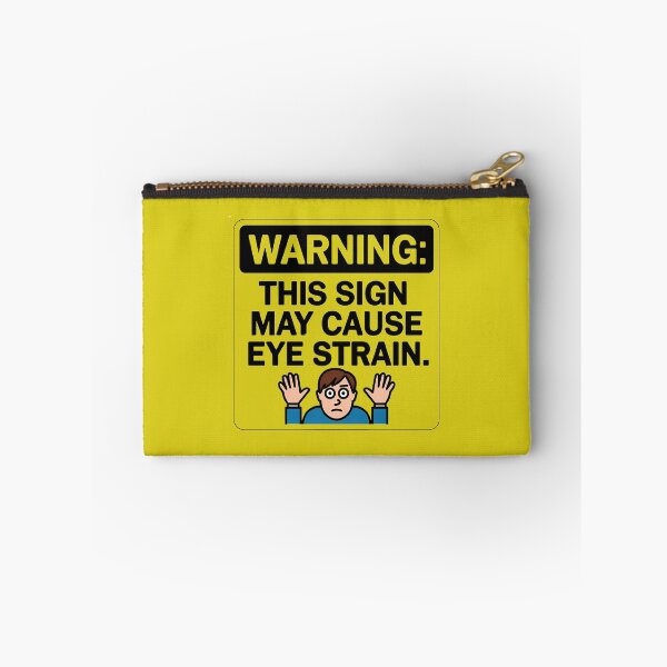 Item preview, High Eye Strain Alert: Humorous Warning Design designed and sold by magicalshops.