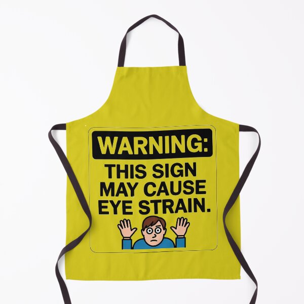 Item preview, High Eye Strain Alert: Humorous Warning Design designed and sold by magicalshops.