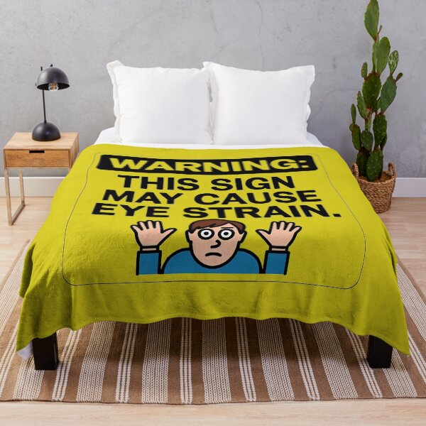 Item preview, High Eye Strain Alert: Humorous Warning Design designed and sold by magicalshops.