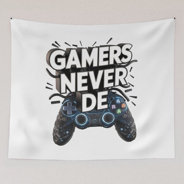 Item preview, Gamers Never Die  designed and sold by JOY STORE 45.