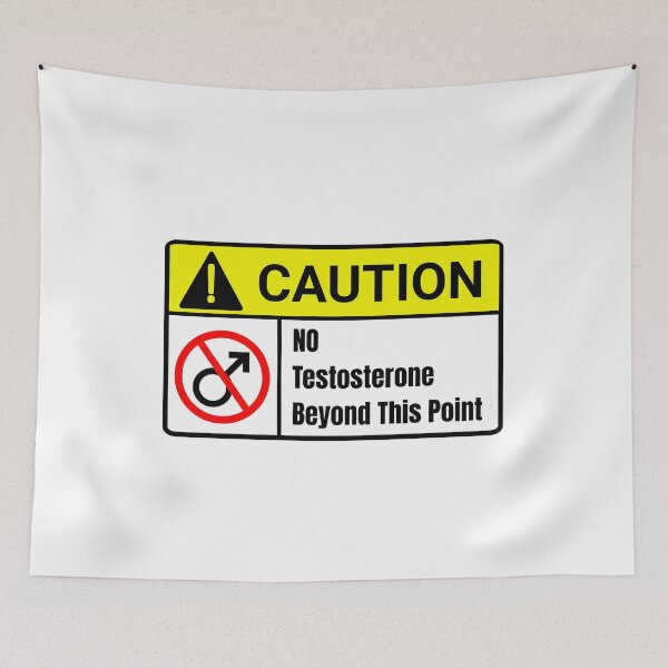 Item preview, No Testosterone Beyond This Point designed and sold by S4G Tees.