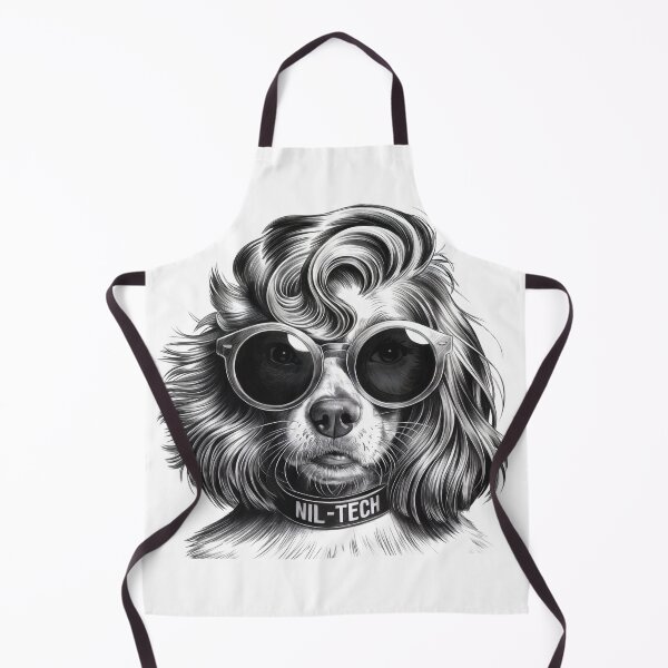 Item preview, NIL-Tech's Retro Sketch: Stylish Dog with Sunglasses – Cool Canine Tech Guru designed and sold by NIL-Tech.