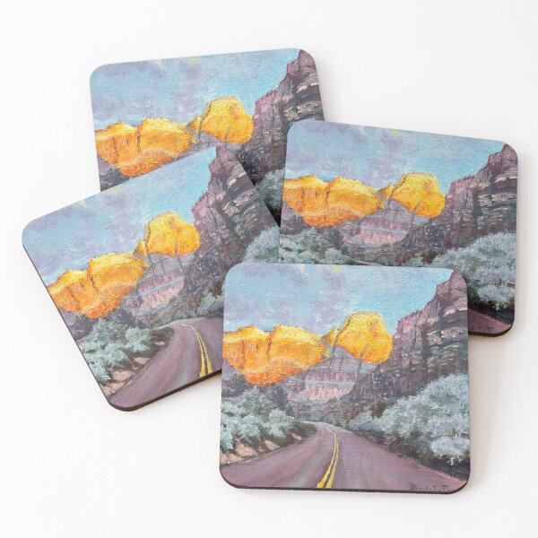 Item preview, Zion-Sunrise on Mount Carmel Highway designed and sold by MarthaTownerArt.