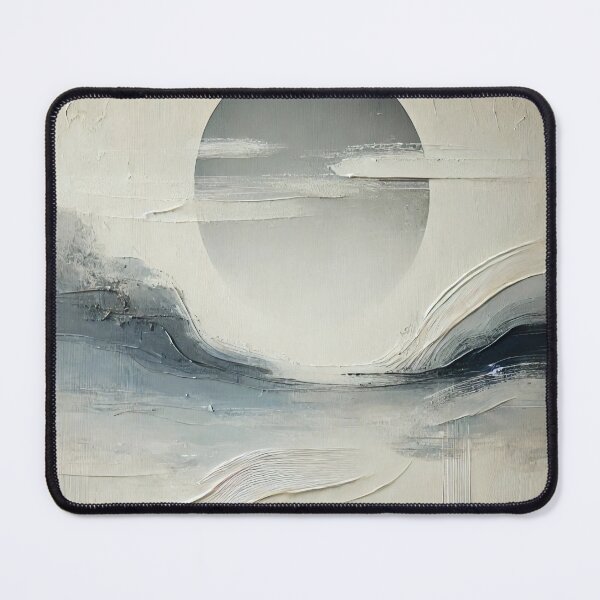 Item preview, Serene Abstract Zen Art with Subtle Palette Knife Strokes designed and sold by SakuraJapanArt.
