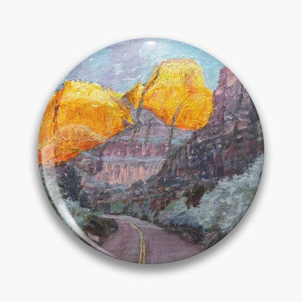Item preview, Zion-Sunrise on Mount Carmel Highway designed and sold by MarthaTownerArt.