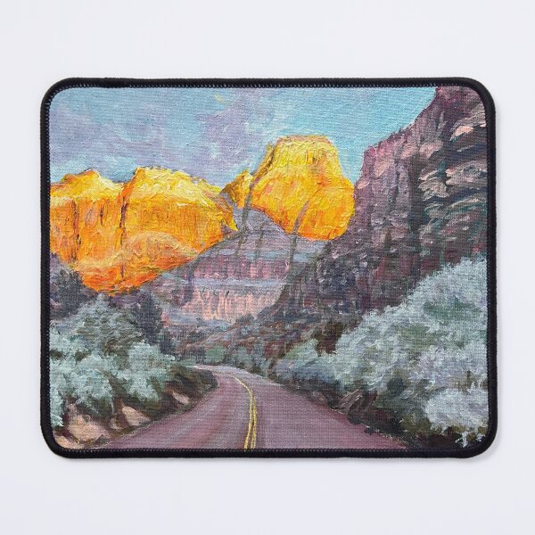 Item preview, Zion-Sunrise on Mount Carmel Highway designed and sold by MarthaTownerArt.