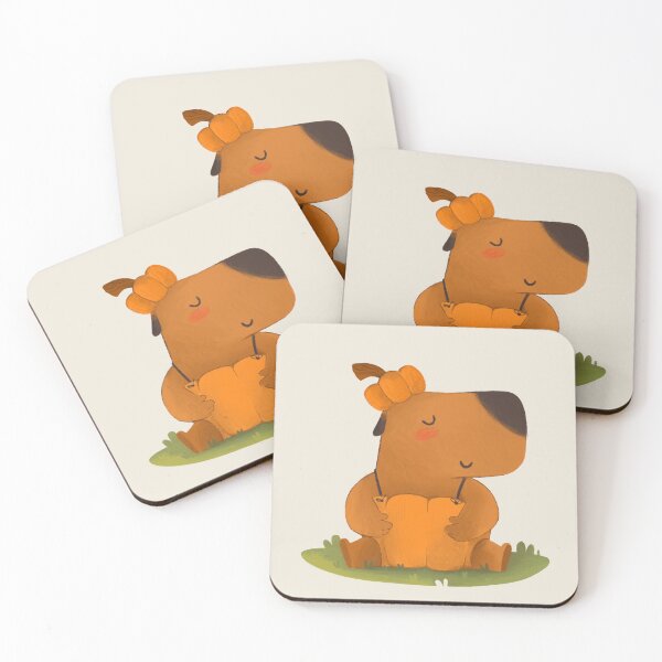 Item preview, Capybara in a pumpkin costume. designed and sold by ArtbyGover.