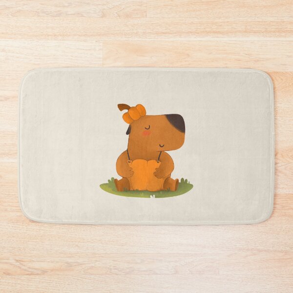 Item preview, Capybara in a pumpkin costume. designed and sold by ArtbyGover.