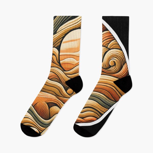 Item preview, Desert Sand Dunes and Sun Abstract Design designed and sold by TribalioDesigns.