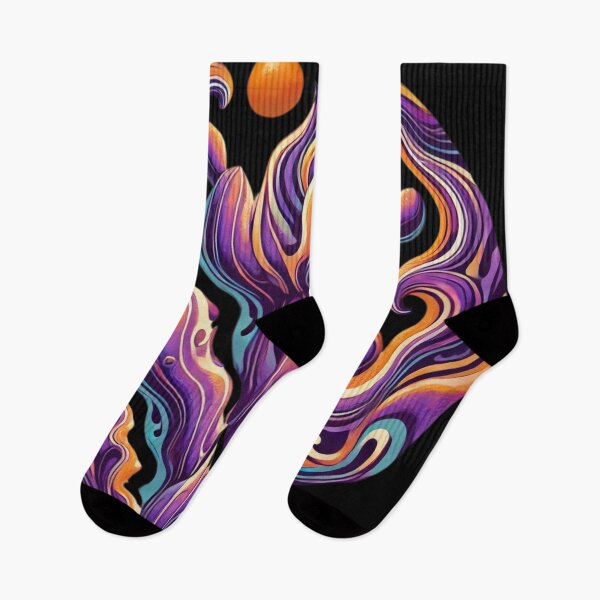 Item preview, Desert Cactus In Purple and Orange Abstract Design designed and sold by TribalioDesigns.