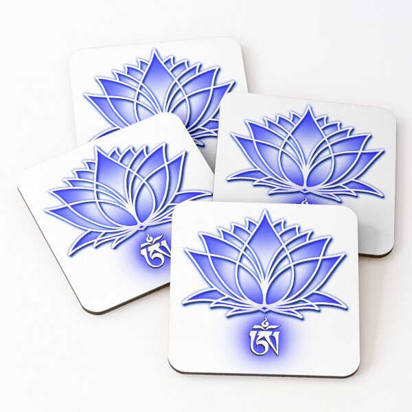 Item preview, Om, White Lotus, Tibetan, buddhist, Buddhism, Sanskrit, White Background designed and sold by MayGreenAbgrall.