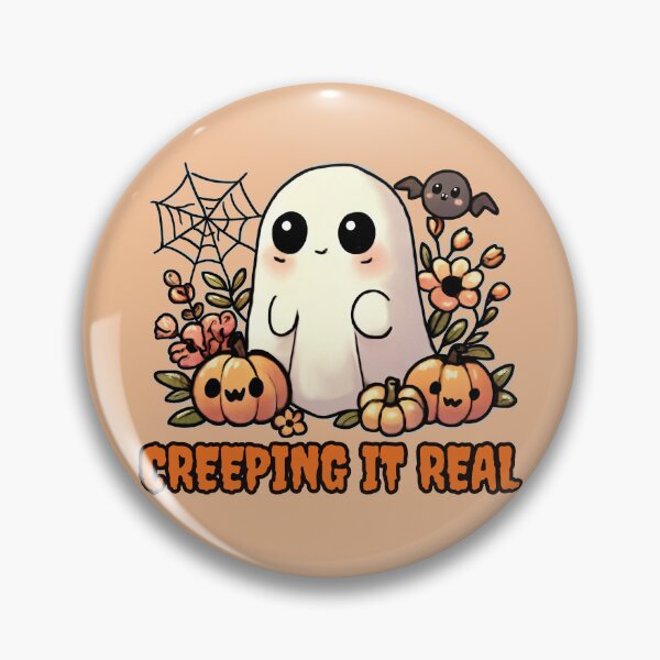 Item preview, Creeping it Real - Pumpernickel the ghost designed and sold by Cuteasapirate.