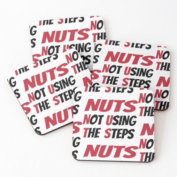 Item preview, NUTS Not Using The Steps AA Slogan designed and sold by ApexDesigners.