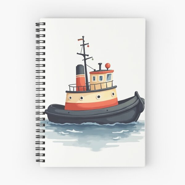Item preview, Tugboat Painting designed and sold by ArtfullyRooted.