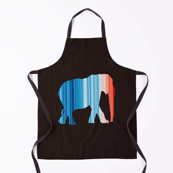 Item preview, Climate Change Stripes - Elephant outline designed and sold by Frank J. Art.