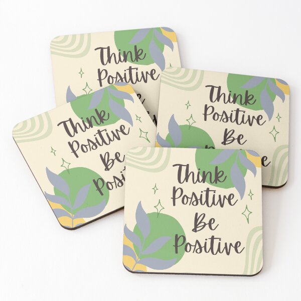 Item preview, Think Positive Be Positive Sign - Encouraging and Positivity sign designed and sold by StarStudio360.