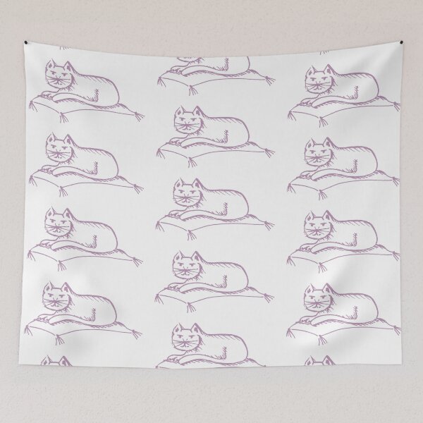 Item preview, Lilac Grey Meowgical Cat designed and sold by MagentaTwilight.