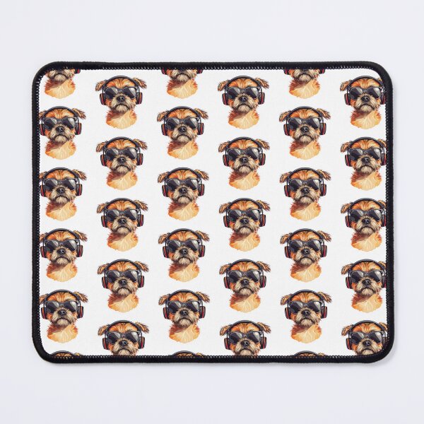 Item preview, Cool Border Terrier Wearing Headphones designed and sold by ChaosReigns91.